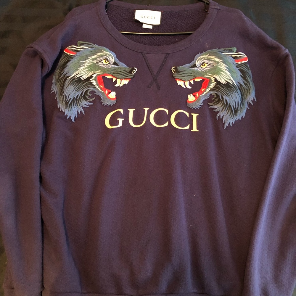 COPY - purple/blue Gucci sweatshirt